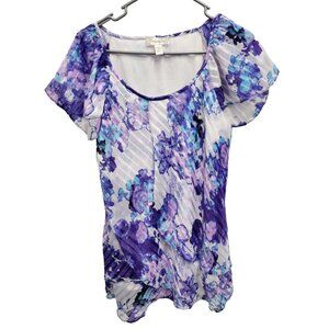 Floral Purple Women's Top